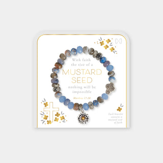 Mustard Seed Bracelet - Blue Multi