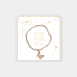 Spiritual Messenger Bracelet - Gold Butterfly