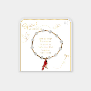 Spiritual Messenger Bracelet - Gold Cardinal