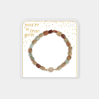 You're a True Gem Bracelet - Brown