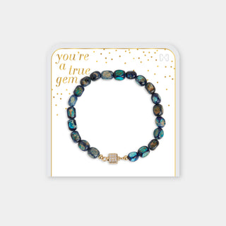 You're a True Gem Bracelet - Dark Blue