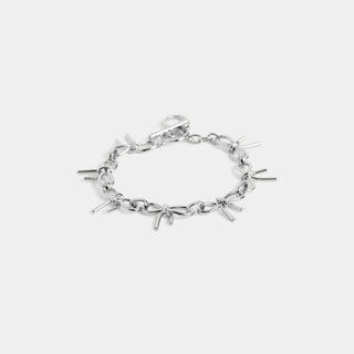 Alyssa Bow Bracelet - Silver