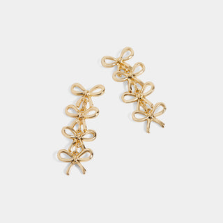 Alyssa Bow Earring - Gold