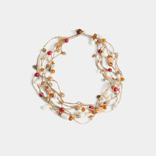 Shelly Necklace - Pinks/Natural