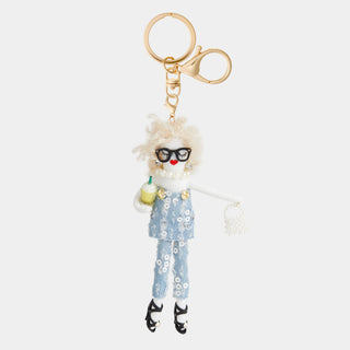 Darling Divas Bag Charm + Key Fob - Agnes