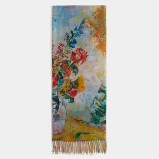 Scenic 2-in-1 Scarf - Floral Vase