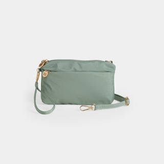 The Little Stash Bag + Crossbody - Light. Sage