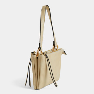 Moira Double Compartment Crossbody - Almond