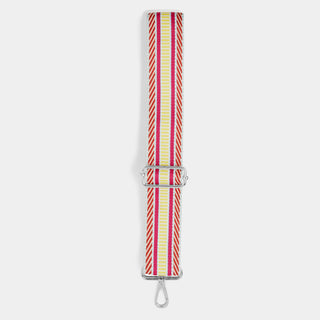 Interchangeable Bag Strap - Pink/Yellow Stripe