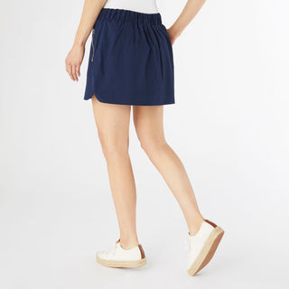 Norah Skort with Zipper Pocket - Navy