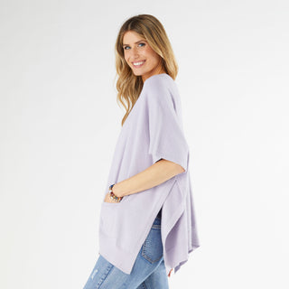 Alani Lightweight Cardigan with Pockets - Soft Lilac