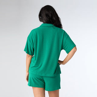 Terry Pocket Shirt - Emerald