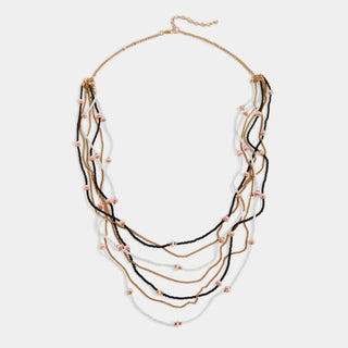 Betty Necklace - Black/White