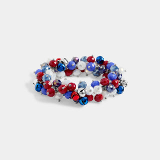 Patriotic Jingle Bracelet - Red/White/Blue