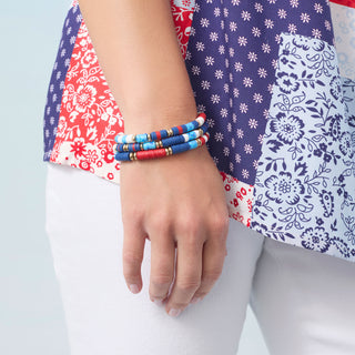 Ingrid Bracelet - Red/White/Blue