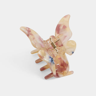 Kimora Butterfly Hair Clip - Cream Multi