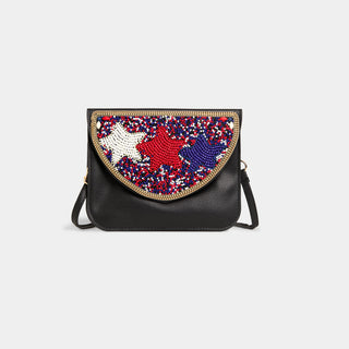 Artisan Beaded Split Pocket Crossbody - Multicolored