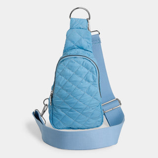 Rhea Puffer Crossbody - Sky Blue