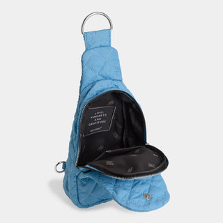 Rhea Puffer Crossbody - Sky Blue