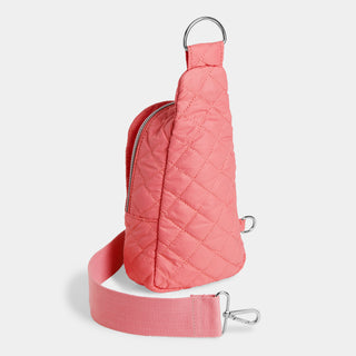 Rhea Puffer Crossbody - Salmon