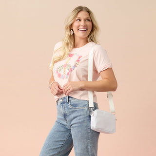 The Heidi Sling + Belt Bag - White