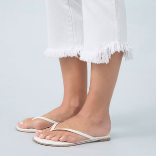 Coco Straight Capri - Crisp White