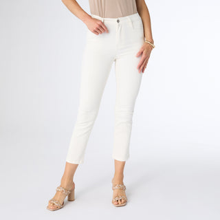 Coco Straight Ankle Pant - Vintage White