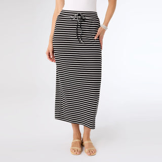 Amara Striped Skirt - Black/White