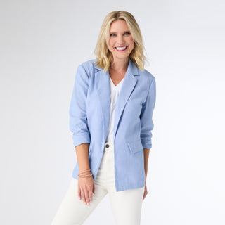 Newport Lightweight Blazer - Light Denim