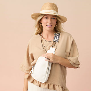 Remi Pant with Side Button Detail - Natural