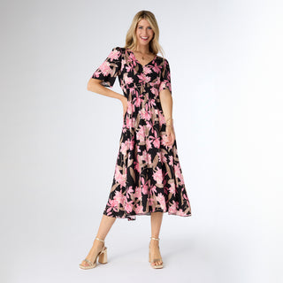 Terena Maxi Dress - Pink Floral