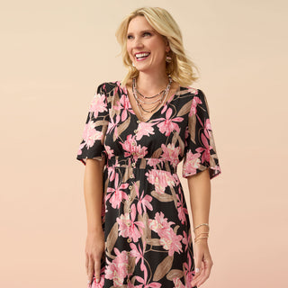 Terena Maxi Dress - Pink Floral