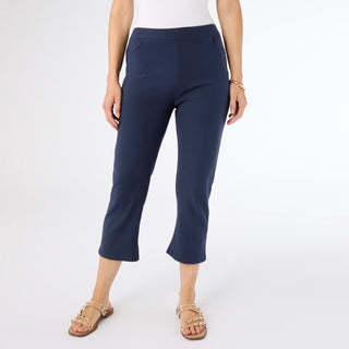Georgie Bow Back Capri - Navy