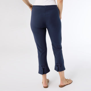Georgie Bow Back Capri - Navy