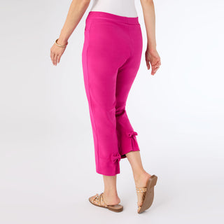 Georgie Bow Back Capri - Bright Rose