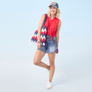 EverStretch Patriotic Short - Vintage Wash