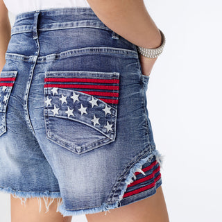 EverStretch Patriotic Short - Vintage Wash