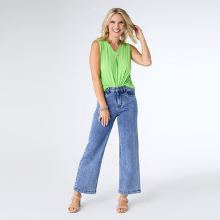 EverStretch Wide Leg Ankle - Medium Denim