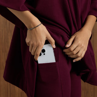 Smooth Cell Pocket Legging - Merlot
