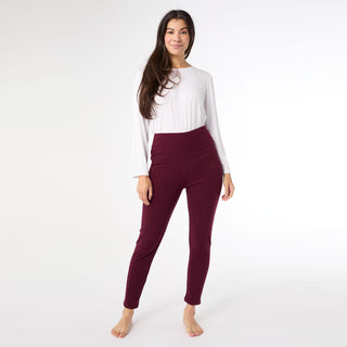 Smooth Cell Pocket Legging - Merlot