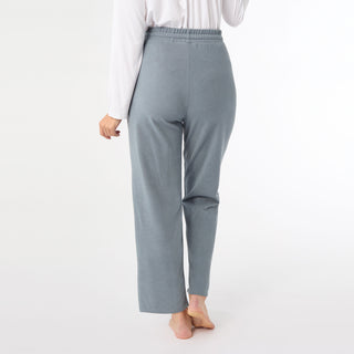 Weekend Brushed Wide Leg Pant - Hazy Blue