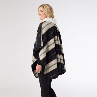 Monza Pull Thru Wrap - Black/Cream