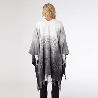 Terni Ombre Striped Wrap - White/Black