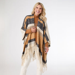 Lucca Wrap - Natural/Black/Mustard