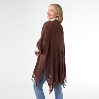 Messina Pointelle Wrap - Chocolate