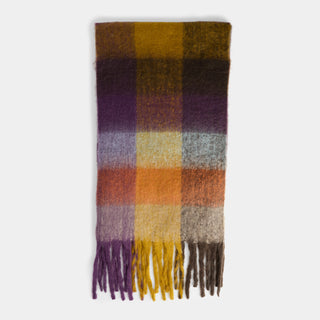 Kaeli Oblong Scarf - Purple/Gold