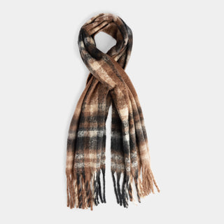 Mila Oblong Scarf - Chocolate