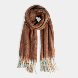 Luna Oblong Scarf - Brown