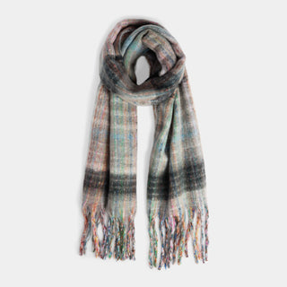Tamara Oblong Scarf - Grey Multi