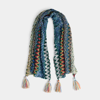 Wendy Oblong Scarf - Primary Color Multi